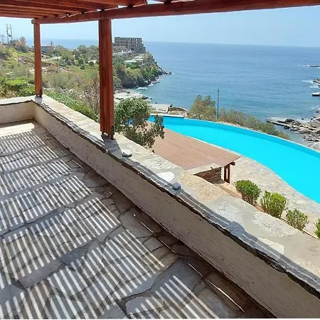 Jopeli With A Large Swimming Pool And Sea View In * Koundouros